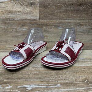 Anne Klein Sport Red/White Slides Women's Size 9